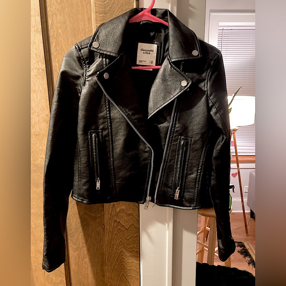 Abercrombie & Fitch Vegan Leather Jacket